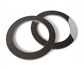 Polished silicon carbide rings with holes
